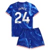 Maillot de Supporter Chelsea James 24 Domicile 2024-25 Pour Enfant